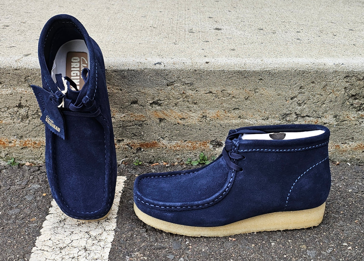 Clarks Originals da Uomo Wallabee Cool Blu Supreme Camoscio UK 7,8, 10 Clarks Originals da Uomo Wallabee Cool Blu Supreme Camoscio UK 7,8, 10
