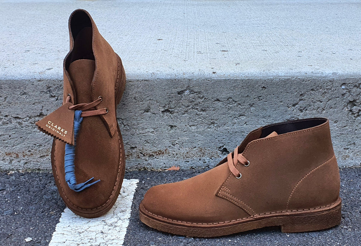 Clarks Desert Boot, Cola Suede â Jeanius Closet