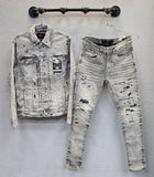 Jordan Craig JJ351R Denim Jacket, Bone White