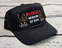 Field Grade Warning Beware Of Dog Foam Trucker Hat, Asst