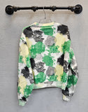 Vicious Floral Camo Crop Sweatshirt