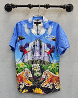 Akoo Birds Eye SS Buttondown