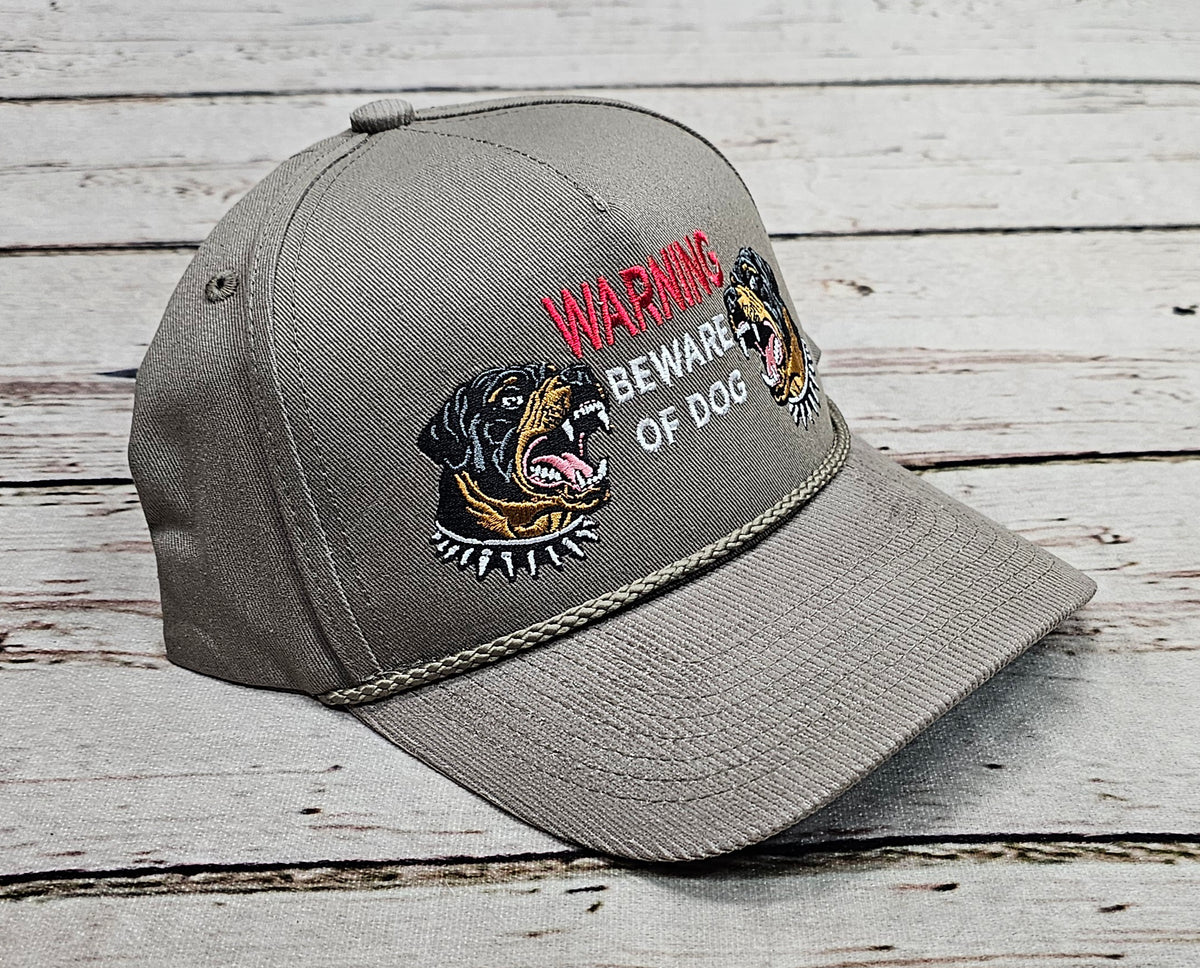 Field Grade Warning Beware Of Dog Rottweiler Foam Trucker Hat