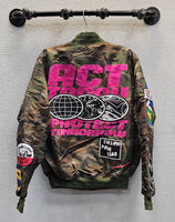 First Row MA-1 Act Today Multi Patches Jacket