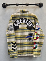 First Row Coexist Multi Patches Shacket