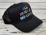 Field Grade All Hustle No Luck Foam Trucker Hat, Asst