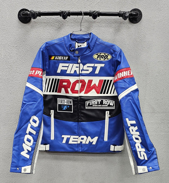 First Row Contrast Racing Moto Jacket