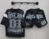 First Row Washed Bright Future Varsity Short