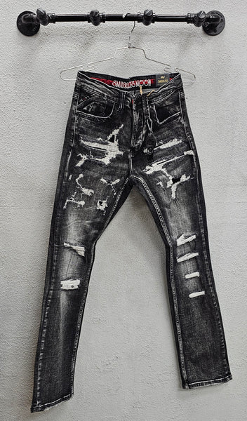 Smuggler's Moon SM-WB-5636 Denim, Black Wash