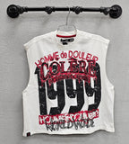 Hudson Colere Crop Sleeveless Tee, Asst