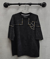 Hudson Studded Cross Tee