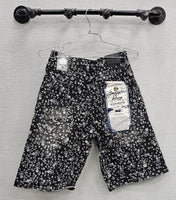 Smuggler's Moon SM-WB-5638 Skull Black Wash Denim Short