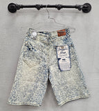 Smuggler's Moon SM-WB-5597 Skull Indigo Wash Denim Short