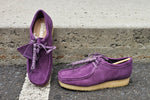 Clarks Wallabee Low, Plum Suede