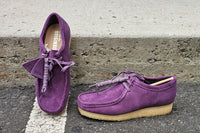 Clarks Wallabee Low, Plum Suede