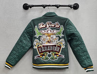 Jordan Craig 91667 Paradise Circus PU Varsity Jacket, Asst