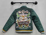 Jordan Craig 91667 Paradise Circus PU Varsity Jacket, Asst