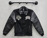 Jordan Craig 91667 Paradise Circus PU Varsity Jacket, Asst