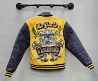 Jordan Craig 91667 Paradise Circus PU Varsity Jacket, Asst