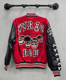 First Row Wake Up And Be Fierce Varsity Jacket, Asst