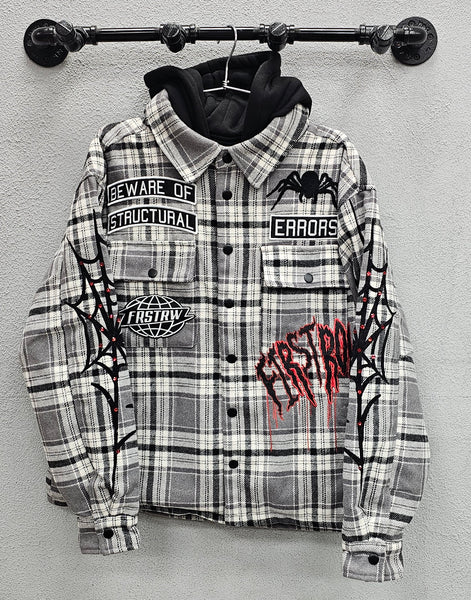 First Row Errors Shacket w/ Hoodie