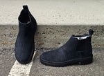 Clarks Desert Chelsea Boot, Black Suede