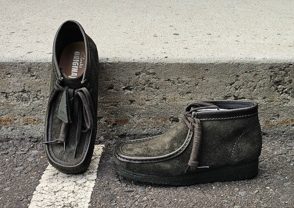 Clarks Wallabee Boot, Loden Green Suede
