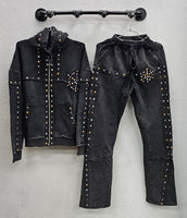 Hudson Studded Stackpants, Asst