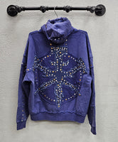 Hudson Studded Zip-up Hoodie, Asst