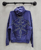 Hudson Studded Zip-up Hoodie, Asst