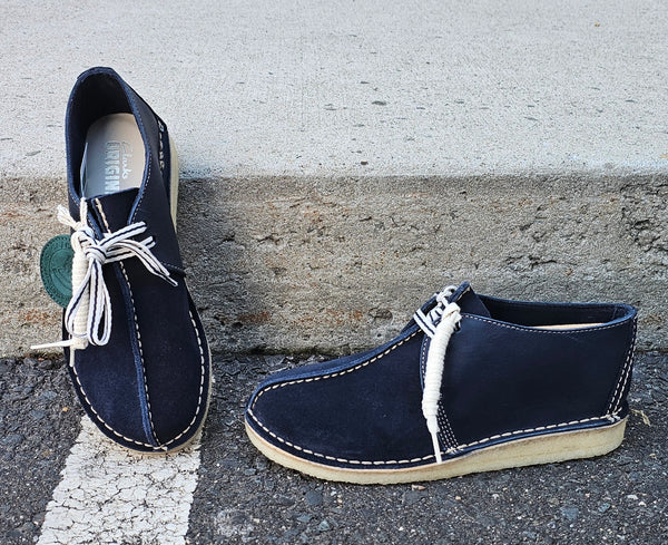 Clarks Desert Trek, Navy Suede – Jeanius Closet