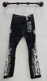 Preme PR-WB-1556 Western Stacked Denim, Black