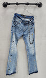 Black Light BL-70104 Stacked Flare Jeans, Asst