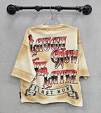 First Row Laugh Now Cry Later Carnival Crop Tee