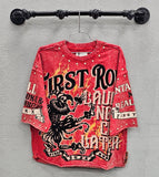 First Row Laugh Now Cry Later Inferno Crop Tee