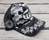 Hudson 777 Diamond Suede Camo Snapback, Asst