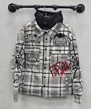 First Row Error Hooded Shacket