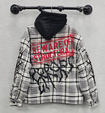First Row Error Hooded Shacket