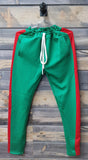 Bleecker & Mercer Trackpants, Green / Red