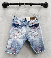 Jordan Craig J3167S Denim Shorts, Fire Red