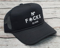 Field Grade No Fucks Given Foam Trucker Hat, Asst