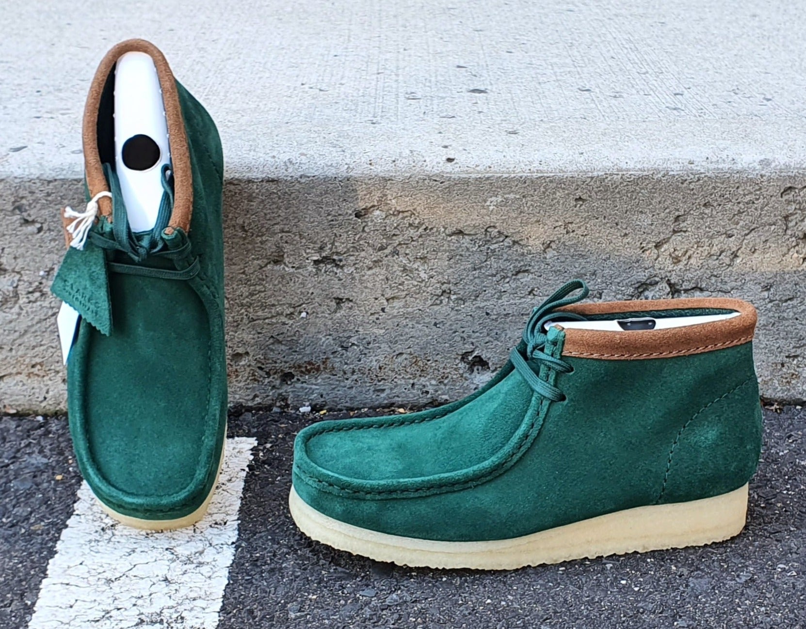 green wallabees